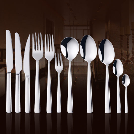 Buyer star High-grade stainless steel reusable cutlery set for restaurant hotel