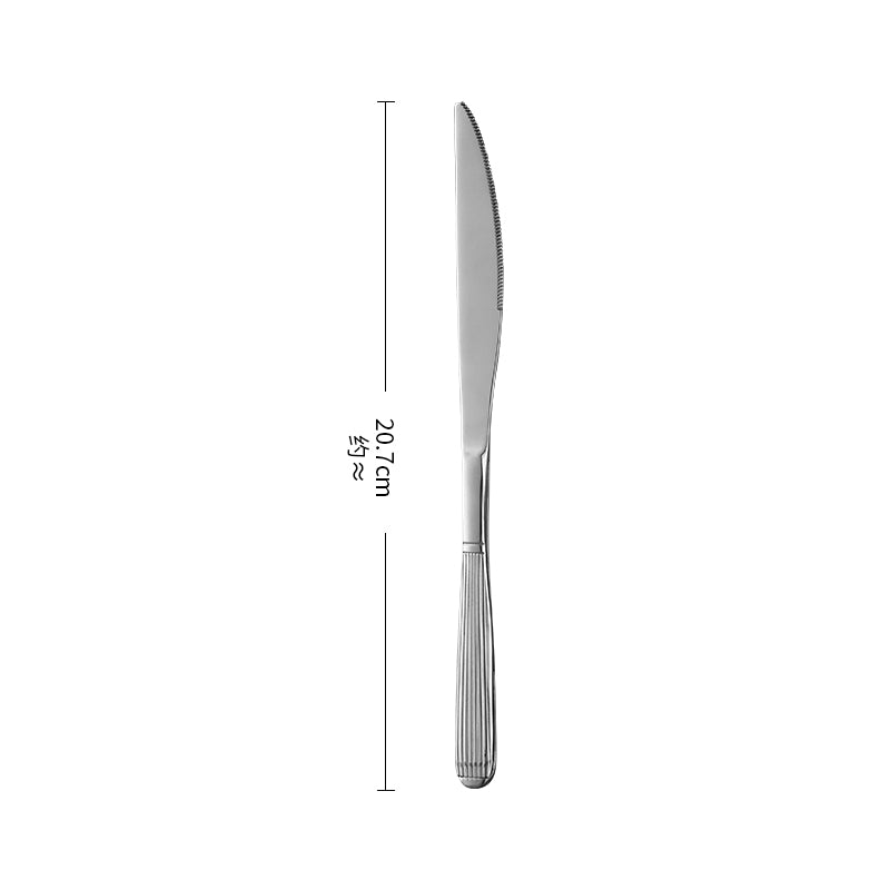 High-Density Mirror Polished Stainless Steel Cutlery Set 19-Piece Export Quality
