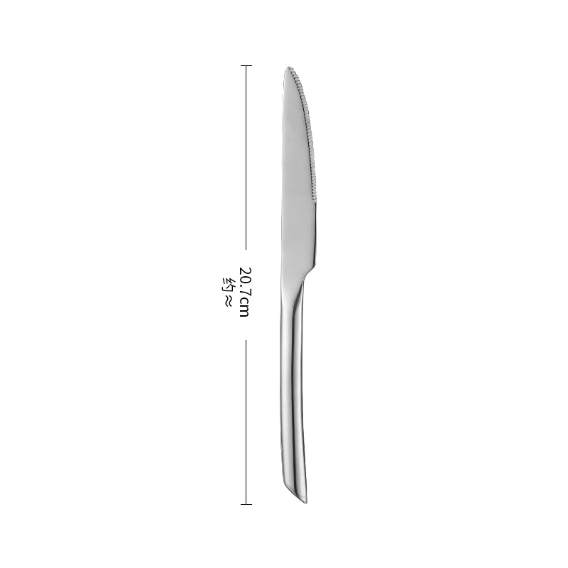 Wholesale Custom Logo 18/10 Stainless Steel Flatware Set 24-Piece Silverware Cutlery Set for Restaurant