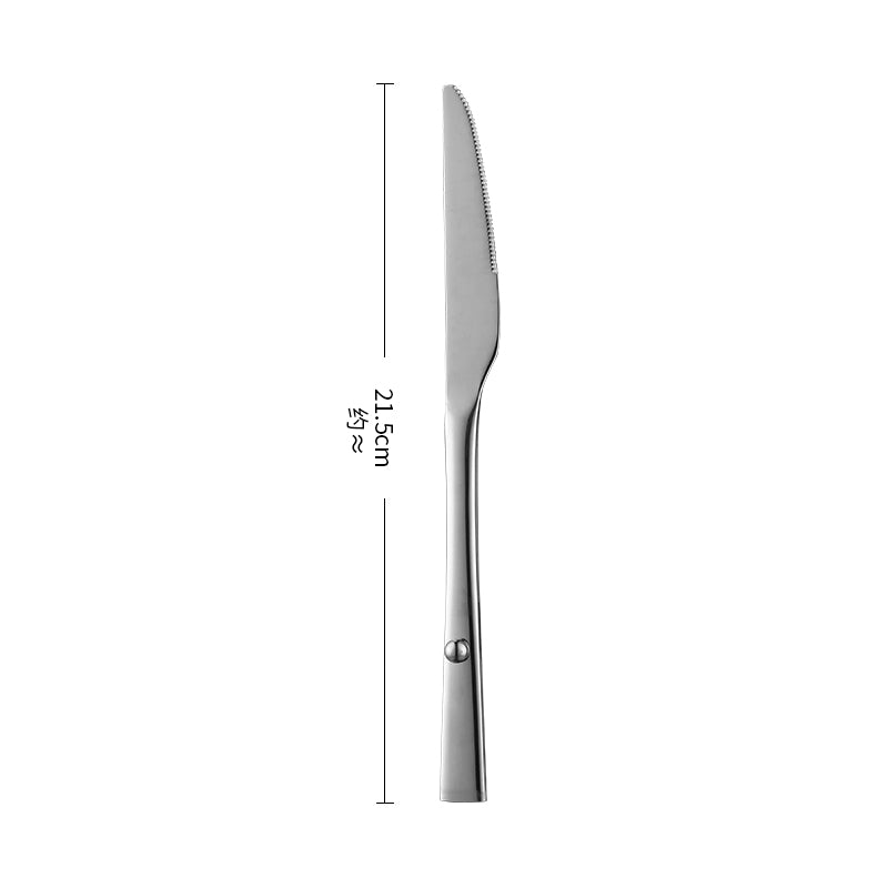 Silverware Set Service Premium Stainless Steel Flatware Set Mirror Polished Cutlery Utensil Sets Durable Kitchen Eating Tableware Sets Include Fork Knife Spoon