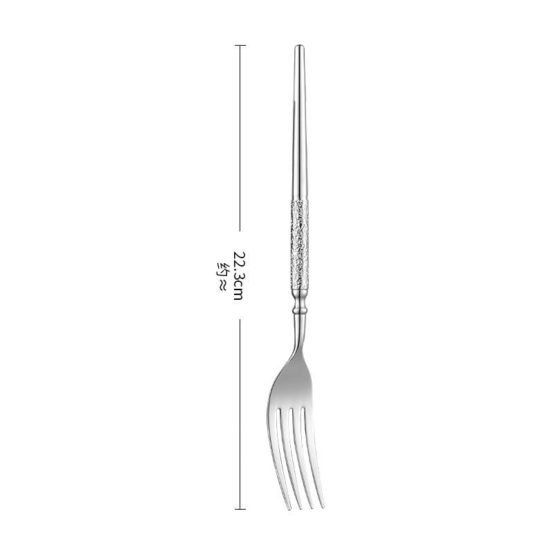 Silver Mirror Polished Stainless Steel Flatware Set Elegant Dining Cutlery