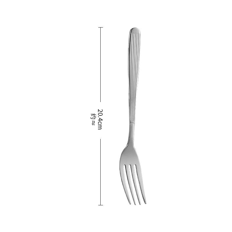 High-Density Mirror Polished Stainless Steel Cutlery Set 19-Piece Export Quality