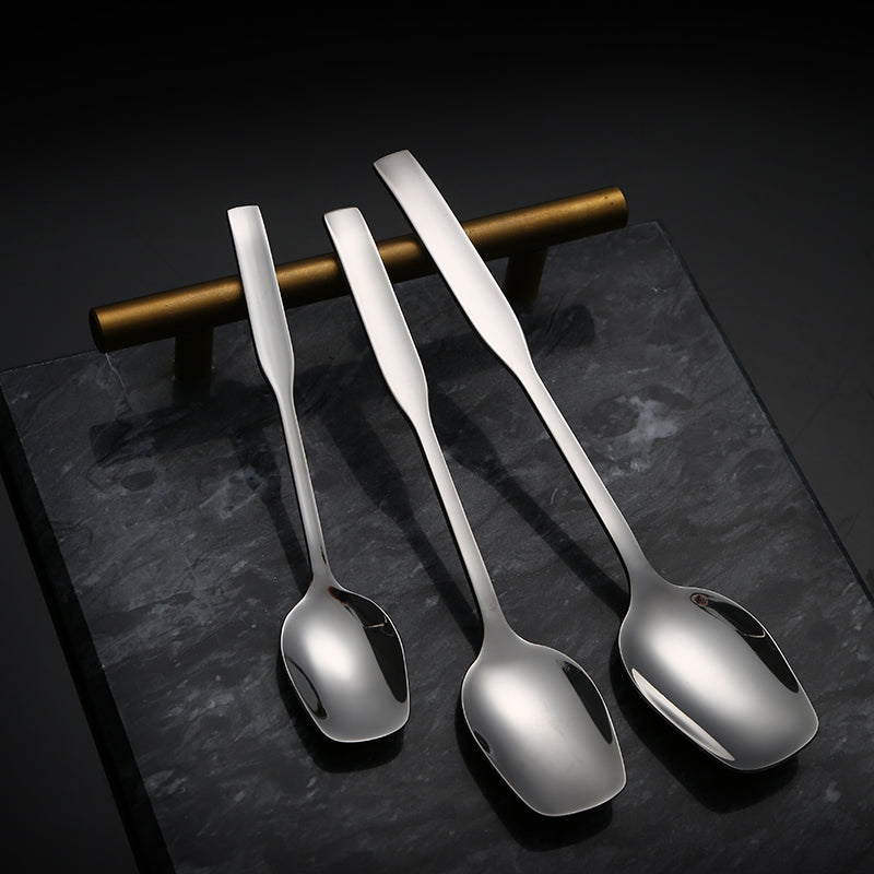Premium Long Handle Iced Tea Spoons 18/10 Stainless Steel Long Teaspoons Long Coffee Spoons Cocktail Stirring Spoons