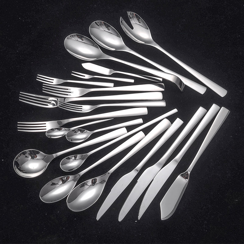 Buyer Star Silverware Set Flatware Cutlery Set 18/10 Stainless Steel Silverware Mirror Polished Dishwasher Safe for Home, Restaurant, Wedding, Party