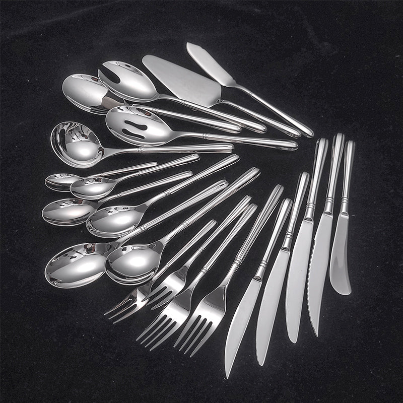 Buyer Star Silverware Set Flatware Cutlery Set 18/10 Stainless Steel Silverware Mirror Polished for Home, Restaurant Wedding Party