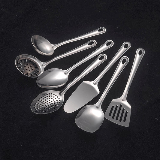 Stainless Steel Wok Spatula Set Cooking Utensil Set Soup Ladle Colander Nonstick Kitchen Cooking Utensils Set with Spatula
