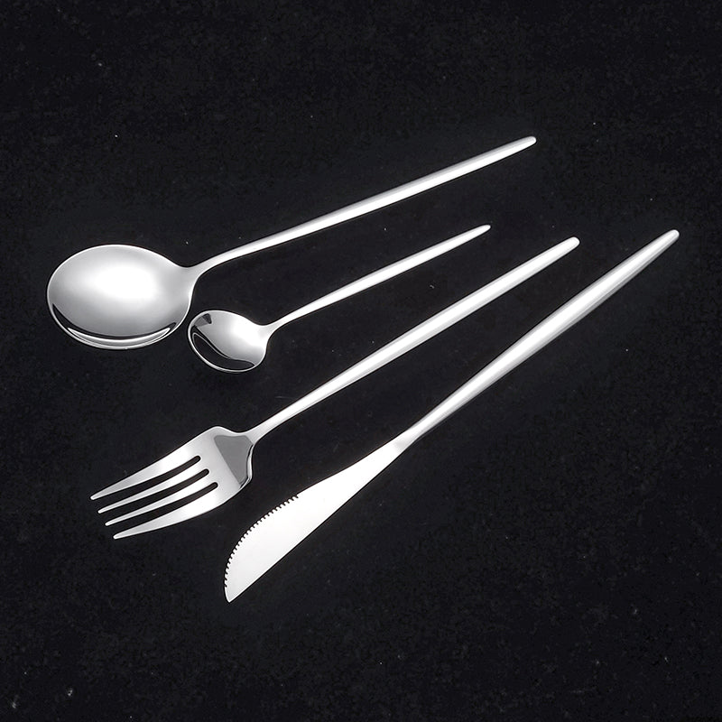 Silverware Set Stainless Steel Flatware Cutlery Utensils Tableware Set Service Great Gift for Friends/Family