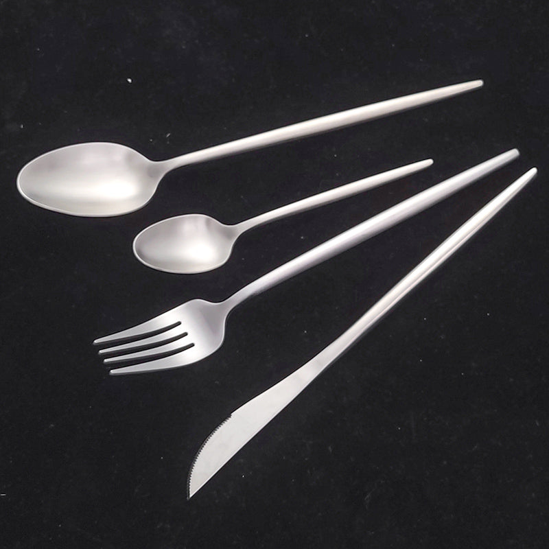 Buyer Star Silverware Set Flatware Set Cutlery Set Stainless Steel Tableware Include Forks Knives Spoons for Home Kitchen Restaurant Wedding