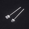 Stainless Steel Shovel Shape Pointed Spoon for Coffee Tea Sugar Stirring, Cake Dessert  Food Scooping Wet Food