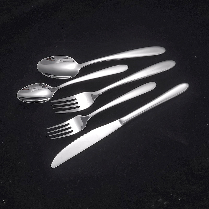 Wholesale Modern Simple Design Stainless Steel Flatware Set Stylish Silverware in Bulk