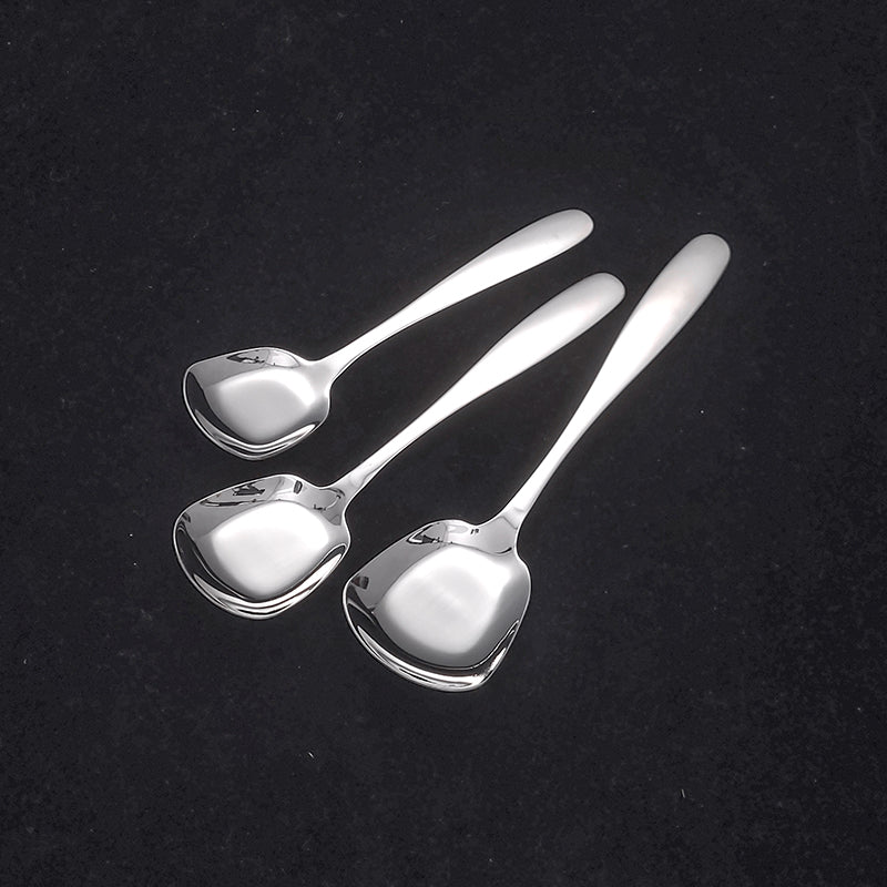 Buyer Star Flat Bottom Serving Spoon 18/8 Stainless Steel Spoon Flat Edge Spoon Cooking Spoon