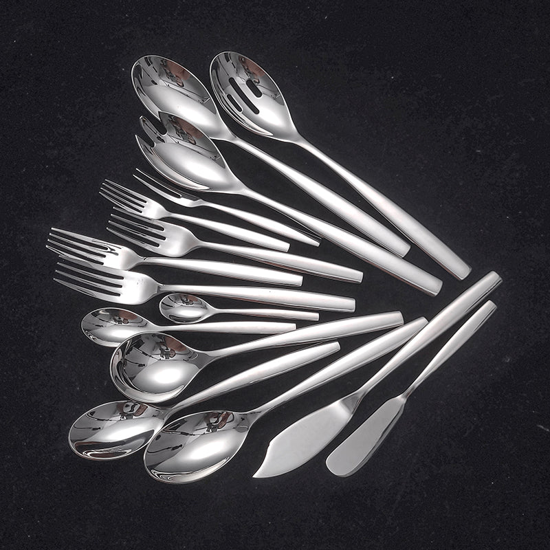 304 Stainless Steel Cooking Utensils Dinnerware Gadgets & Spoons for Nonstick Cookware Stainless Steel Spatula Set Best Dinner Tools