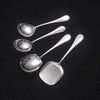 Serving Utensils Set Silver Stainless Steel Metal Large Serving Spoons, Salad spoon Spatula Serving spoon Gravy spoon for Buffet, Catering, Entertaining