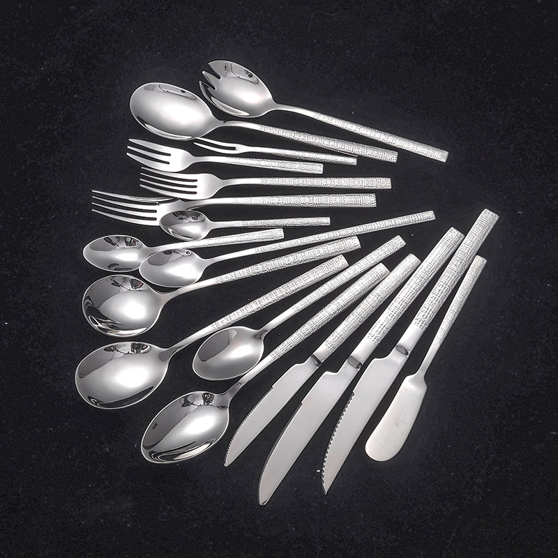 Factory Price High Quality 304 Stainless Steel Knife Fork Spoon Set in Hotel