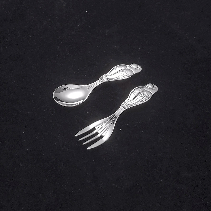 Factory Supply Stainless Steel Flatware Set  Coffee Spoon and Fork Wholesale