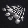 Kitchen Utensils Set, Large Cooking Utensils Set 9 Pcs Stainless Steel Spatula Soup Ladle Pasta Server Kitchen Gadgets Utensils Set