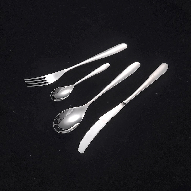 Wholesale Bulk Stainless Steel Flatware Set Moon Stylish Silverware for Kitchen Use