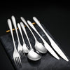 Buyer Star Modern Restaurant Tableware Knife Spoon Fork Flatware Set High Quality Hotel Stainless Steel Cutlery Set