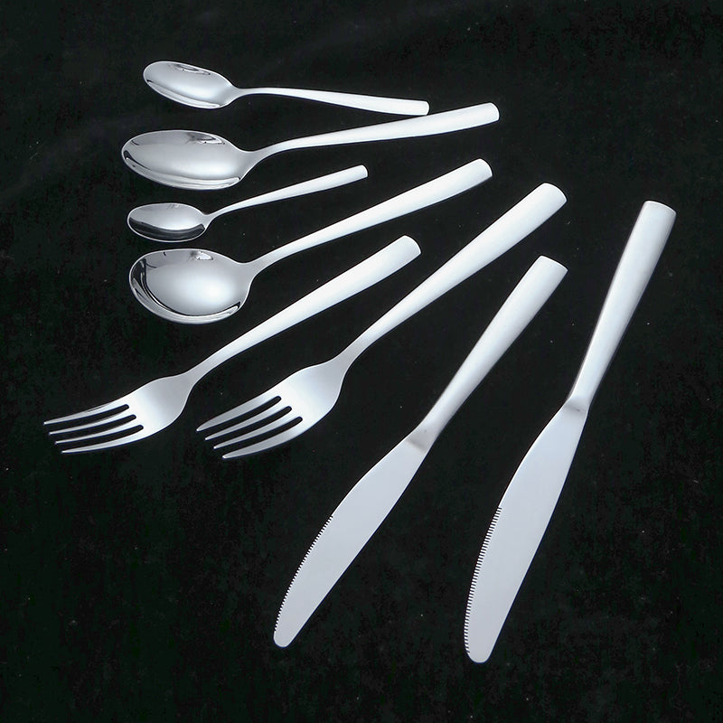 OEM  Metal Silver Stainless Steel Tableware Eco Friendly High Quality Cutlery Set