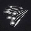Silver Mirror Polished Stainless Steel Flatware Set Elegant Dining Cutlery