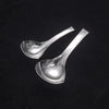 Buyer Star Hanging Spoon Creative Bending Handle Stainless Steel Stirring Spoons for Soup (Vertical Hanging)