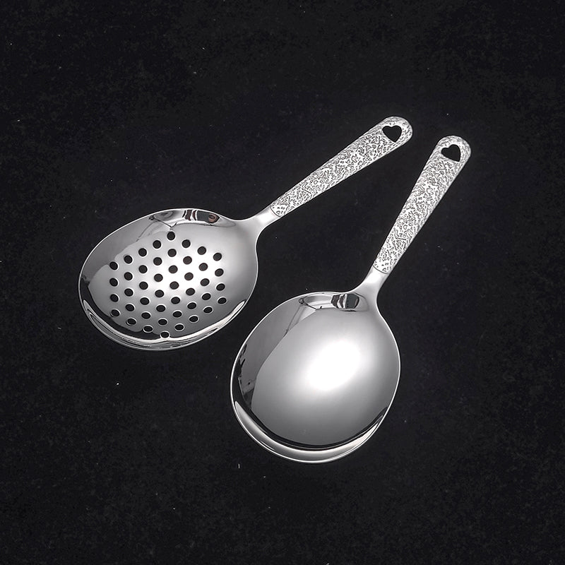 Stainless Steel Public Serving Spoon Heavy Duty Buffet Utensil for Kitchen or Restaurant