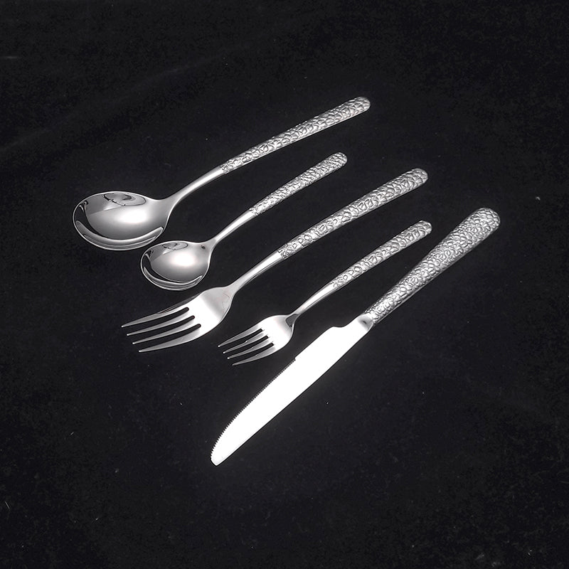 Modern Stainless Steel Cutlery Set Knife Spoon Fork Flatware for Dining Table