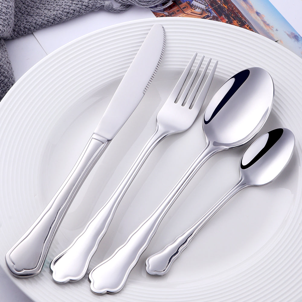 Buyer Star Hotel Wedding Flatware Stainless Steel Cutlery Silverware Spoon Set