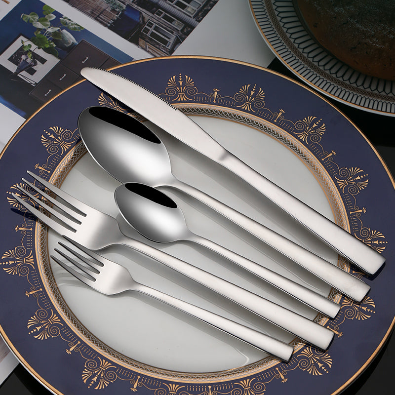 Buyer Star 5pcs Stainless Steel Cutlery Set for Hotel Wedding Party Restaurant