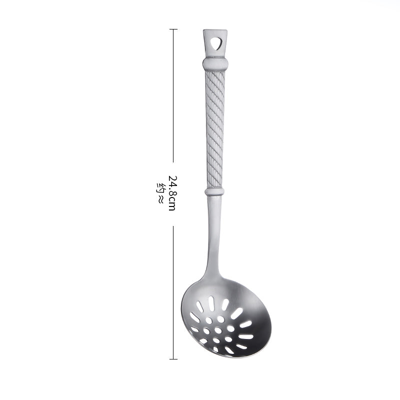Kitchen Utensils Set, Large Cooking Utensils Set 9 Pcs Stainless Steel Spatula Soup Ladle Pasta Server Kitchen Gadgets Utensils Set