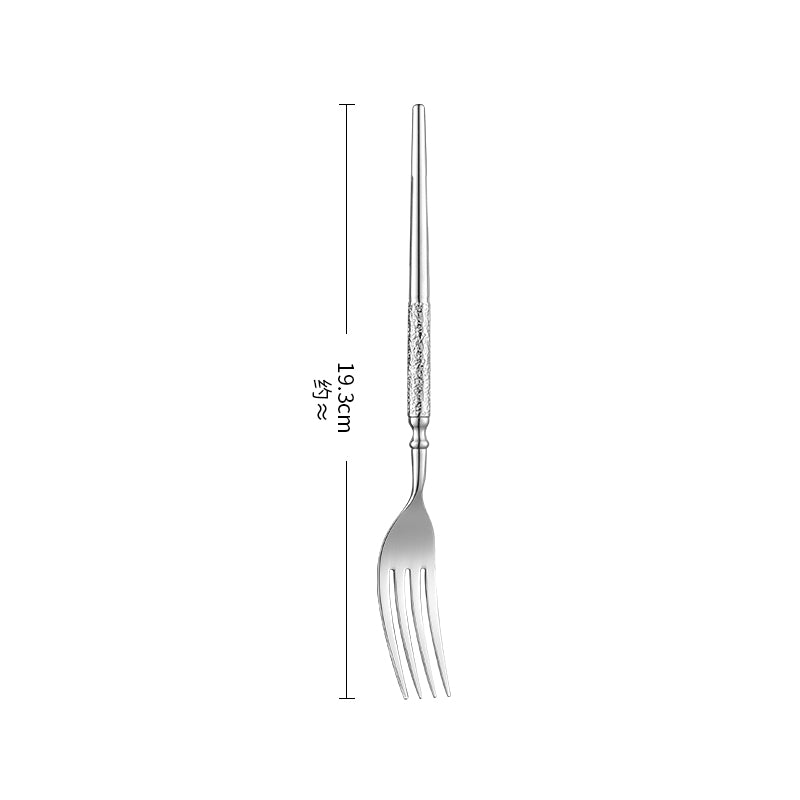 Silver Mirror Polished Stainless Steel Flatware Set Elegant Dining Cutlery