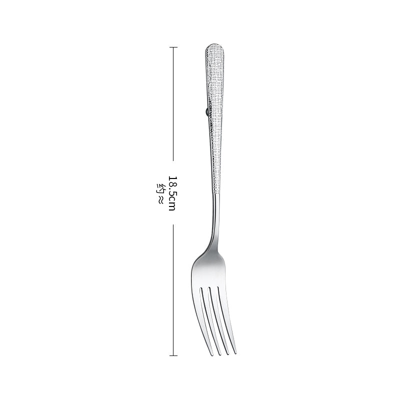 Silverware Set for 11 Stainless Steel Flatware Mirror Polished Cutlery Set Utensils Include Spoons Forks Knives for Home Restaurant Beaded Handle