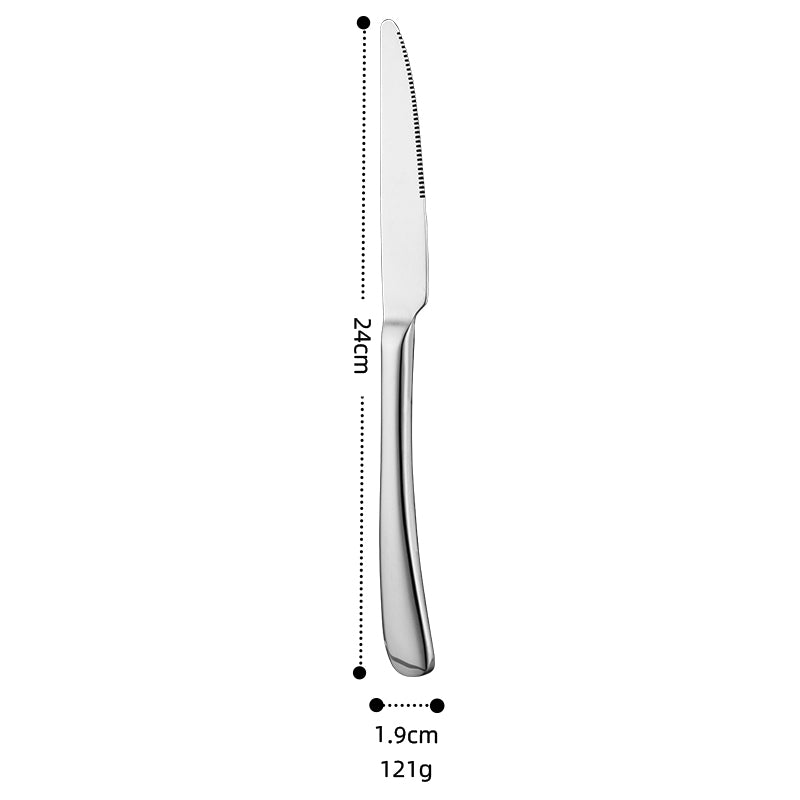 Buyer Star Stainless Steel Spoons Fork and Knife Set Hotel Restaurant Cutlery in Flatware Set