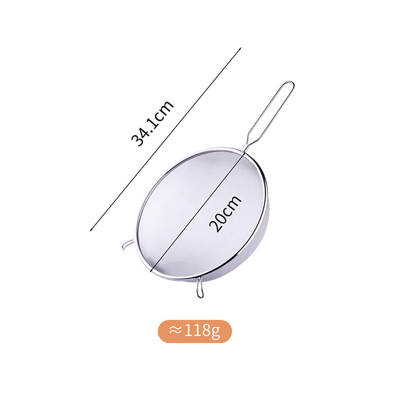 Kitchen Ultra-Fine Strainer Food Yogurt Mesh Sieve Plastic Mesh Colander with Handle Separation Net for Filtering Juice Juice Milk Honey