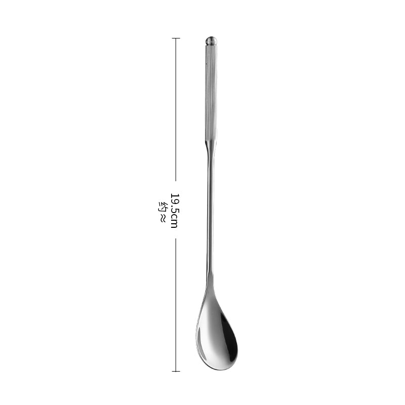 Honey Mixing Spoon Bar Mixing Spoon Cocktail  Spoon Coffee Spoon, Ice Cream Spoons Stainless Steel Bar Long Spoon With Spiral Pattern