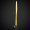 Eco-Friendly Reusable Stainless Steel Ring Handle Knife Fork Spoon Set Gold Flatware Luxury Cutlery Set