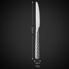 Buyer Star Silverware - Stainless Steel Argyle Cutlery Utensils Includes Forks, Knives, Spoons Perfect for Wedding & Party