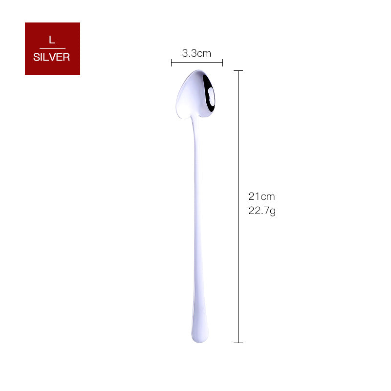 Creative personality 304 stainless steel hanging cup cute ccoffee stir dessert spoon