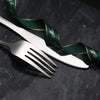 Buyer Star High Quality Stainless Steel Silverware Flatware Spoon Fork Knife Black Matte Cutlery Set