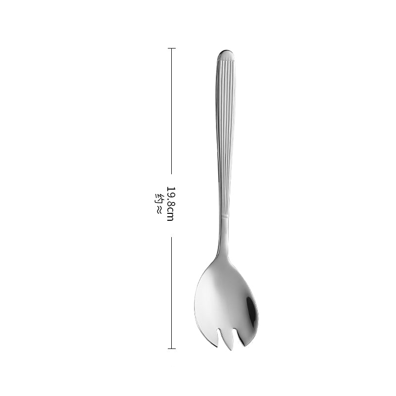 High-Density Mirror Polished Stainless Steel Cutlery Set 19-Piece Export Quality