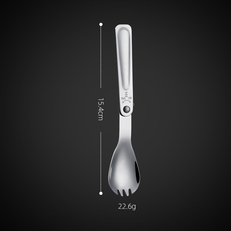 Foldable Fork and Spoon Set, Portable Folding Spoon and Fork Set Storage Cases for Travel Camping Outdoors Picnic