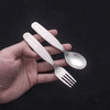 Dishwasher Safe Stainless Steel Flatware Set Classic Dining Cutlery Set Children Dinnerware