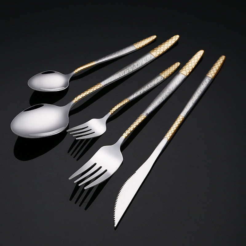 Cheap Price Stainless Tableware Flatware Silver Cutlery Dishwasher Acceptable