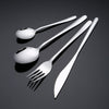 Amazon Hot Sale Silver Cutlery Set Knife Fork and Spoon  with Elegant Packing