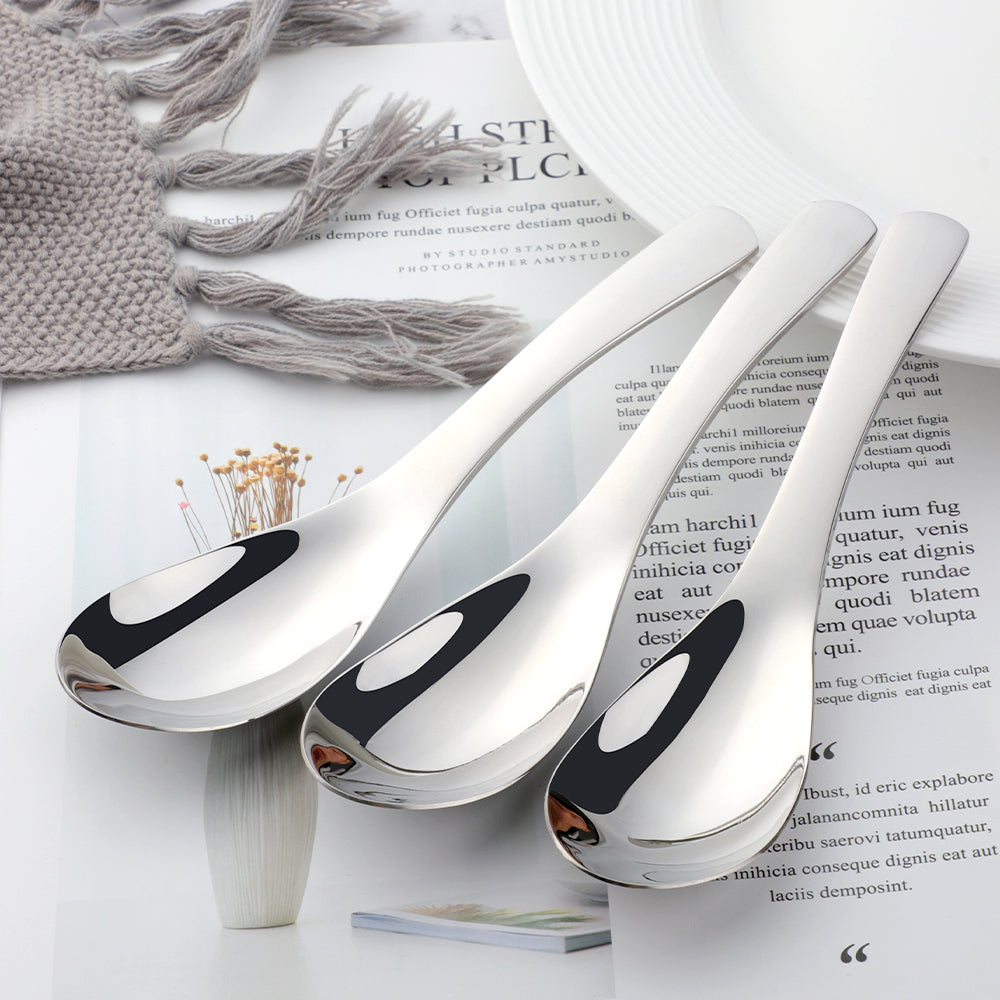 Hot sale Chinese Style stainless steel Eco-Friendly court soup spoon shopify 10 Piece/Pieces(Min. Order)