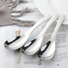 Hot sale Chinese Style stainless steel Eco-Friendly court soup spoon shopify 10 Piece/Pieces(Min. Order)