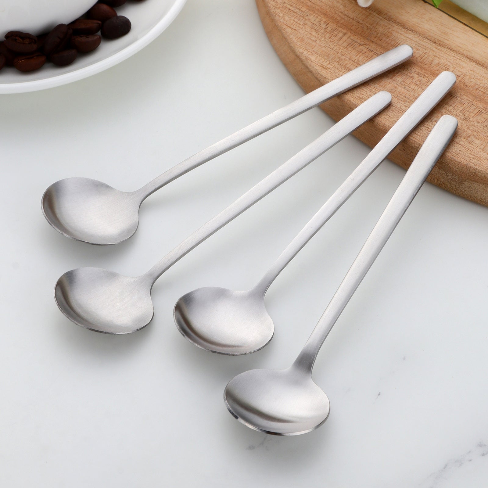 Wholesales stainless steel small coffee honey dessert tea spoon for home bar coffee wedding