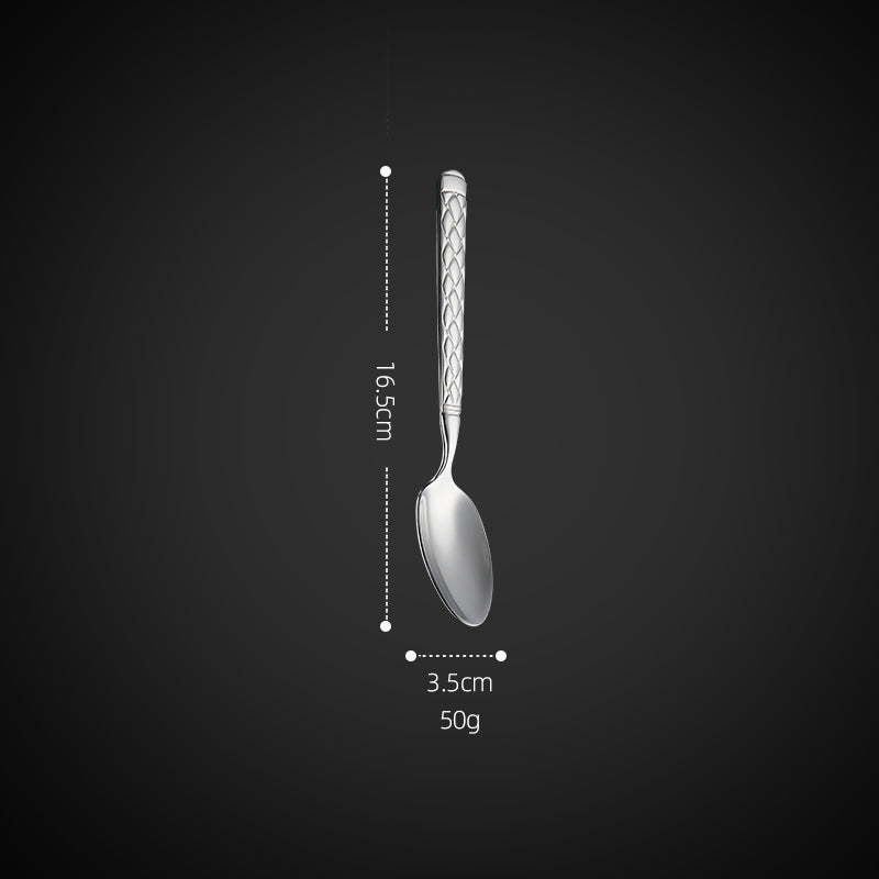 Buyer Star Silverware - Stainless Steel Argyle Cutlery Utensils Includes Forks, Knives, Spoons Perfect for Wedding & Party