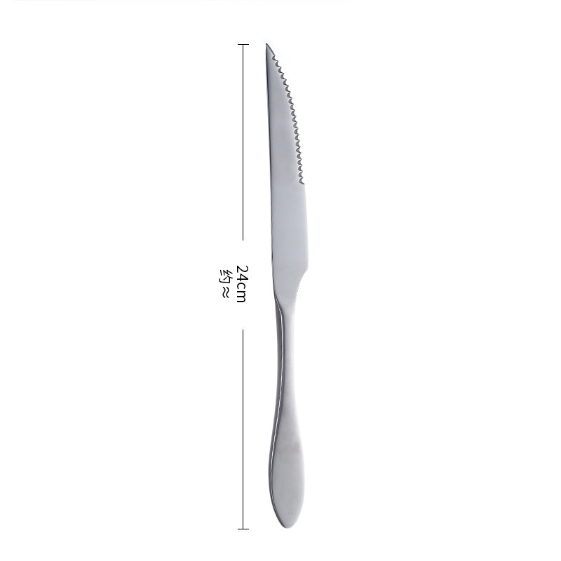 High-End 25-Piece Stainless Steel Cutlery Set Luxury Silverware for Dining Flatware Wholesale Supplier
