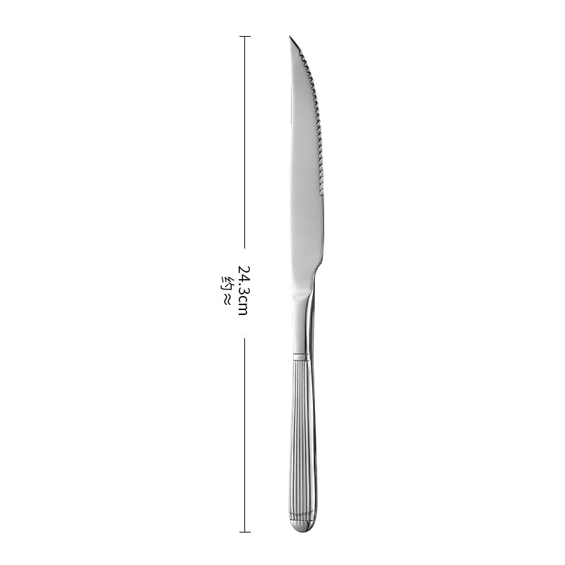 High-Density Mirror Polished Stainless Steel Cutlery Set 19-Piece Export Quality